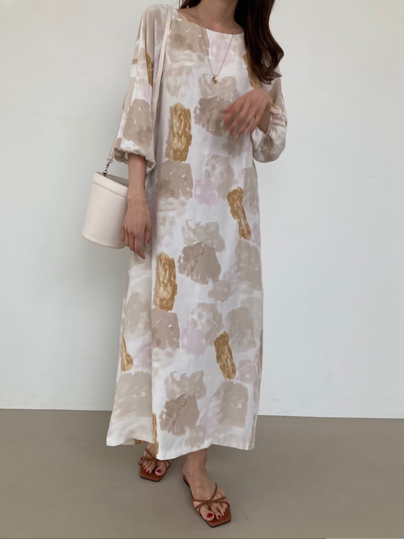 COCOJNISSI - Korean Children Fashion - #Kfashion4kids - Borde Paint String Long One-piece - 4