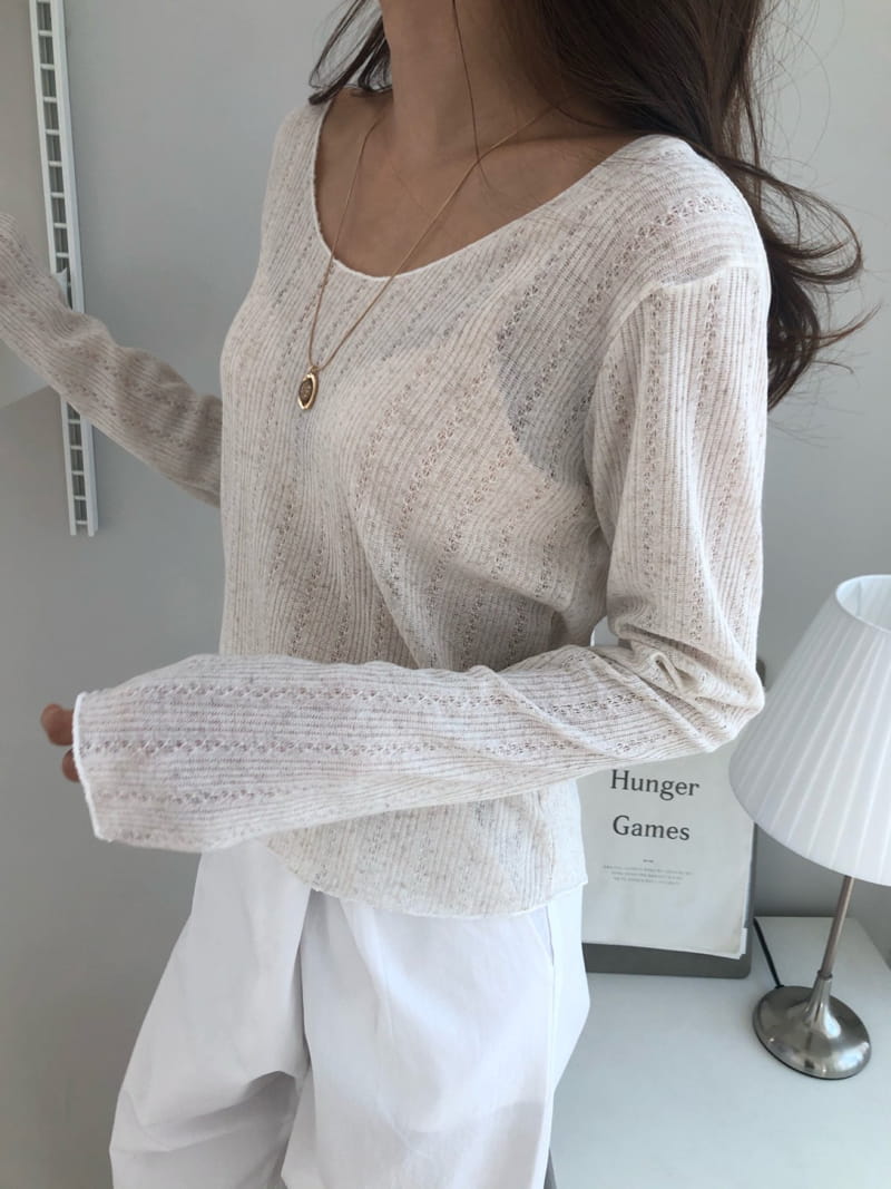 COCOJNISSI - Korean Children Fashion - #Kfashion4kids - Scsi Linen Knit Tee