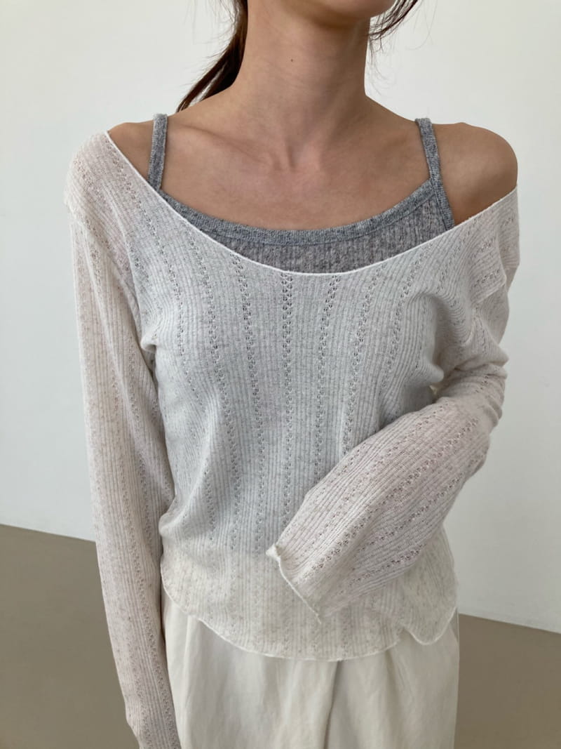 COCOJNISSI - Korean Children Fashion - #Kfashion4kids - Scsi Linen Knit Tee - 2