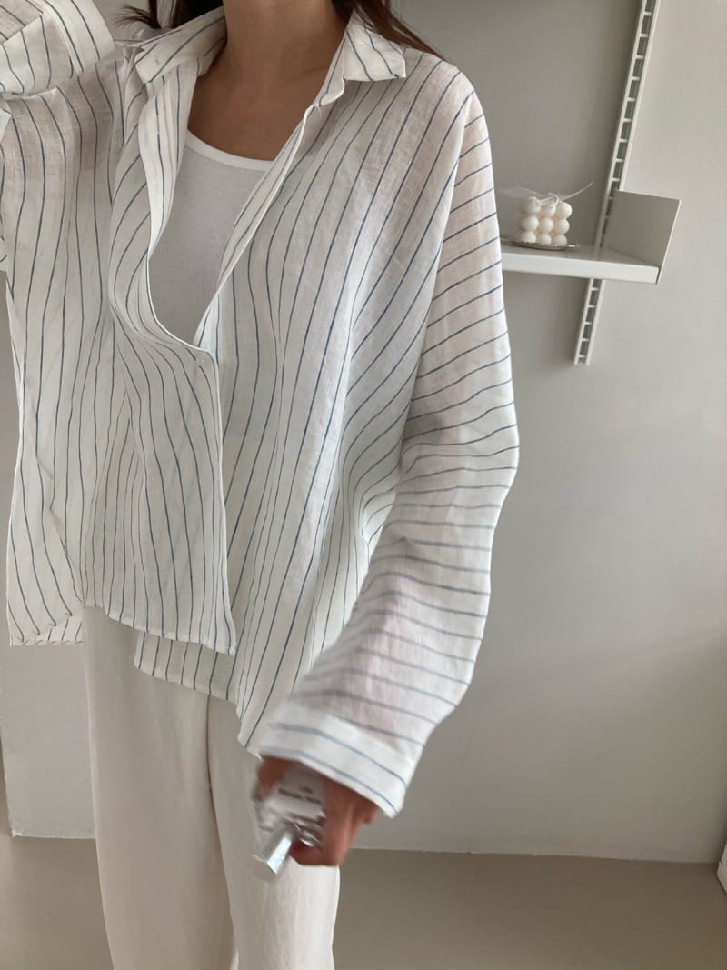 COCOJNISSI - Korean Children Fashion - #Kfashion4kids - Still Linen Stripes Shirt - 3