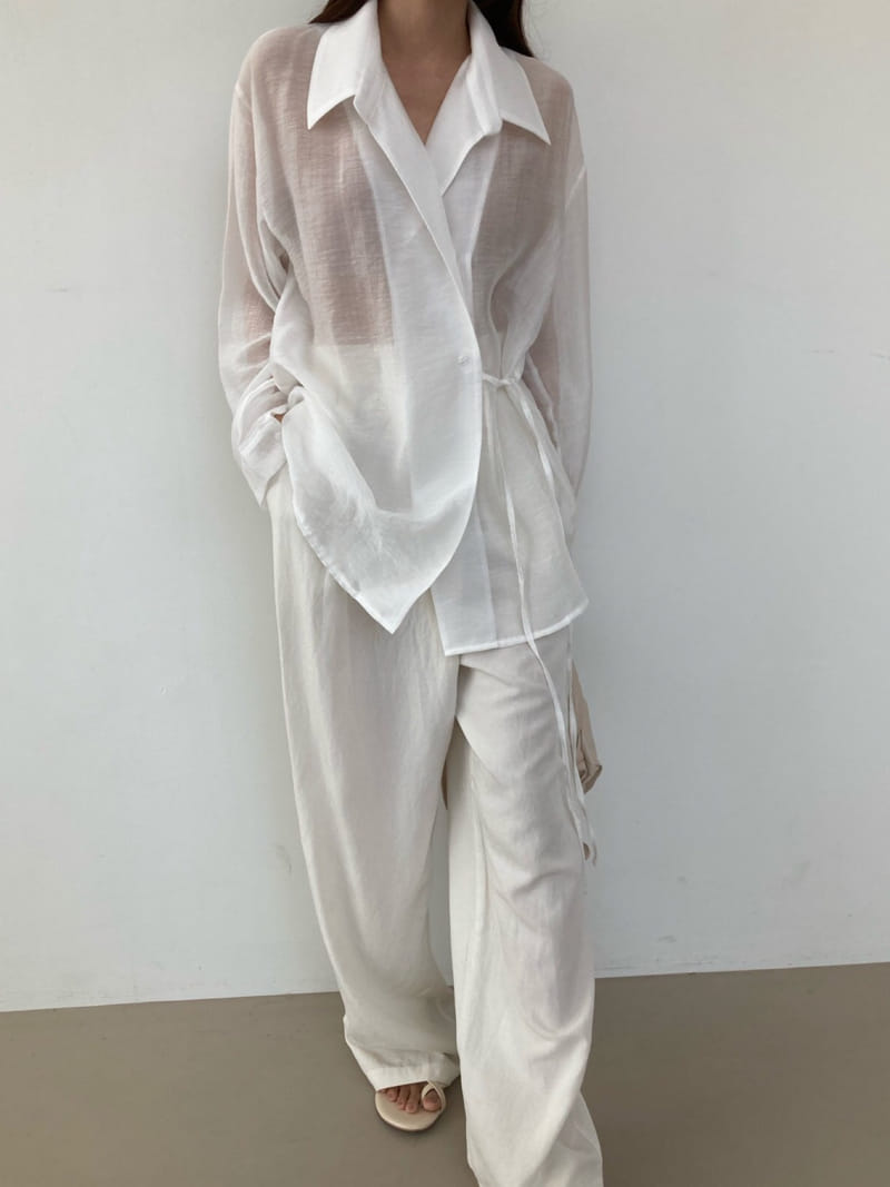 COCOJNISSI - Korean Children Fashion - #Kfashion4kids - Sling String See Through Shirt - 3