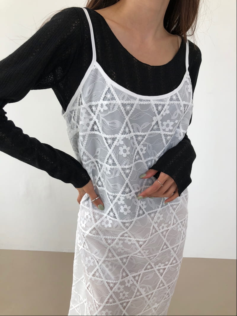 COCOJNISSI - Korean Children Fashion - #Kfashion4kids - Cemi Long Lace One-piece - 3