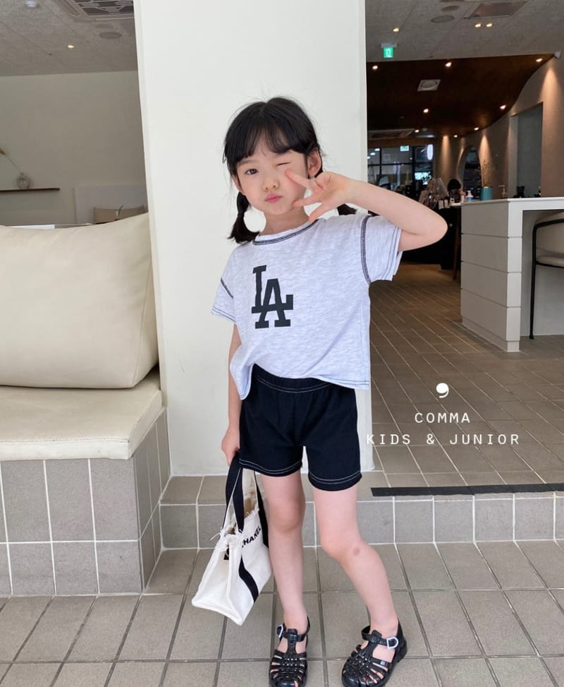 COMMA - Korean Children Fashion - #Kfashion4kids - LA Top Bottom Set - 3