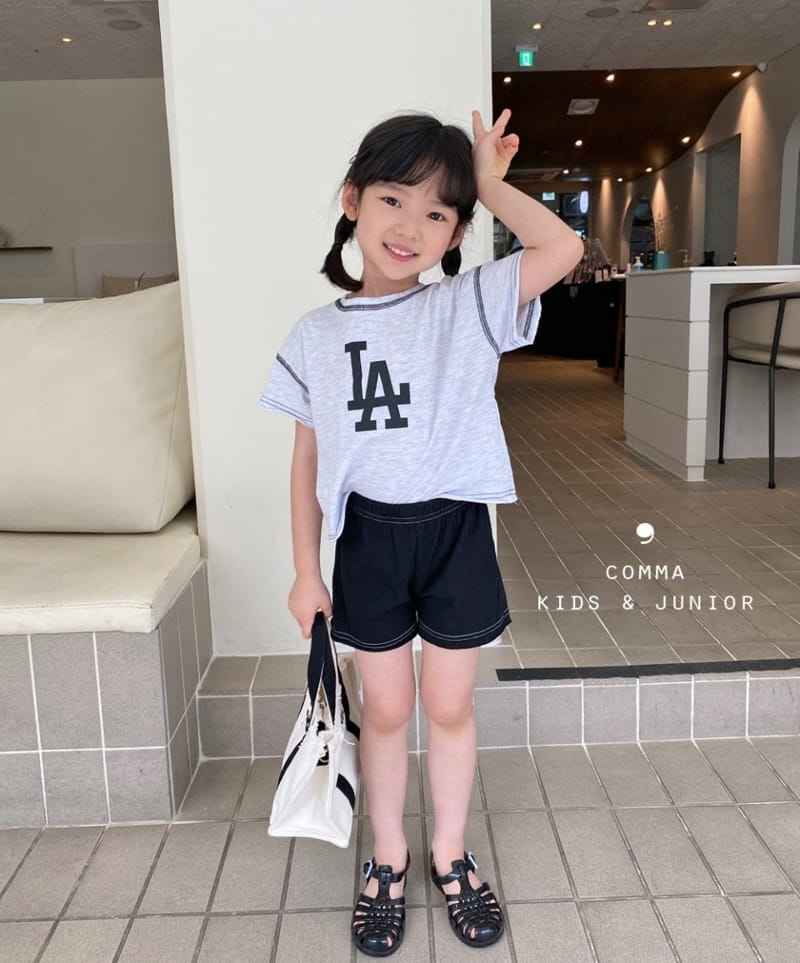 COMMA - Korean Children Fashion - #Kfashion4kids - LA Top Bottom Set - 4
