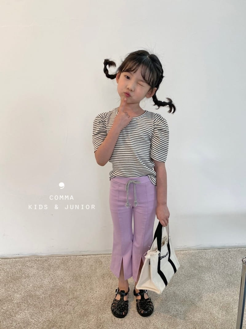 COMMA - Korean Children Fashion - #Kfashion4kids - Stripes Puff Tee - 3