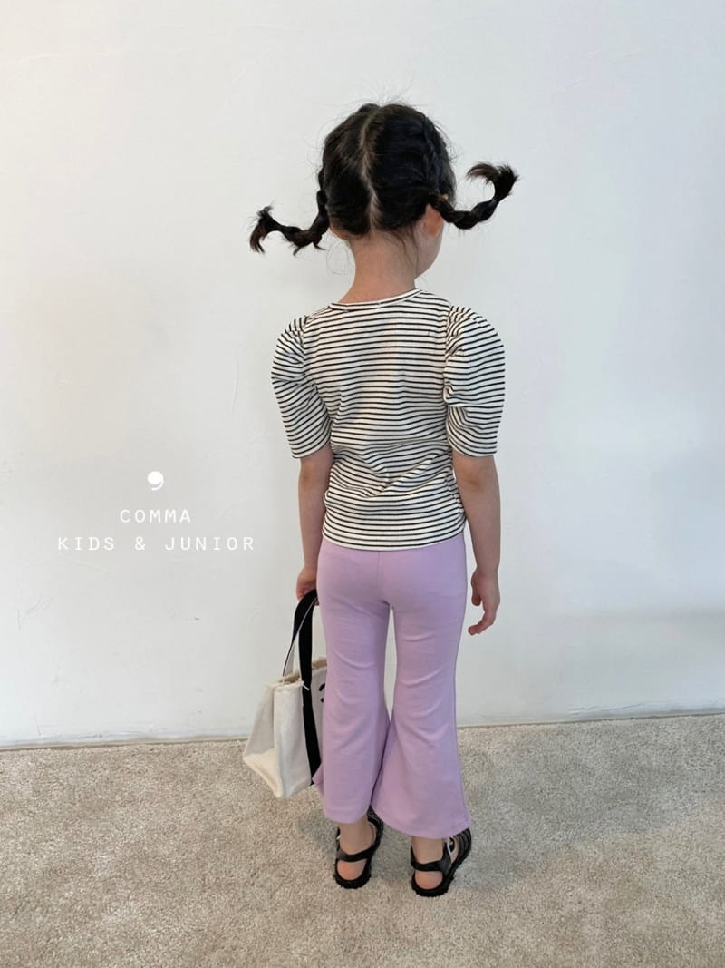 COMMA - Korean Children Fashion - #Kfashion4kids - Stripes Puff Tee - 4