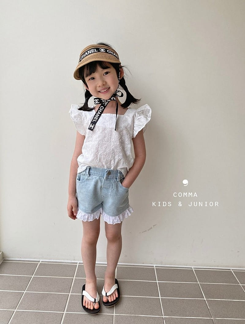 COMMA - Korean Children Fashion - #Kfashion4kids - Wing Sleeveless Blouse