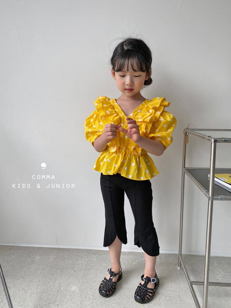 COMMA - Korean Children Fashion - #Kfashion4kids - V Dots Blouse - 6