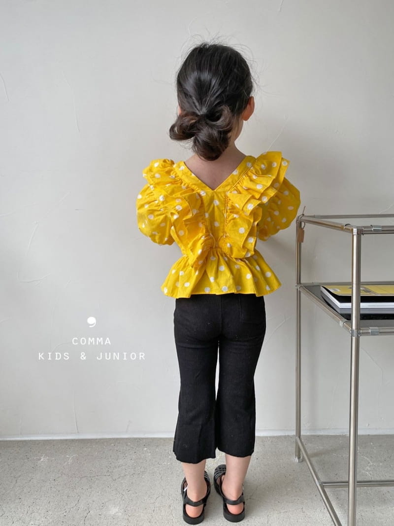 COMMA - Korean Children Fashion - #Kfashion4kids - V Dots Blouse - 7
