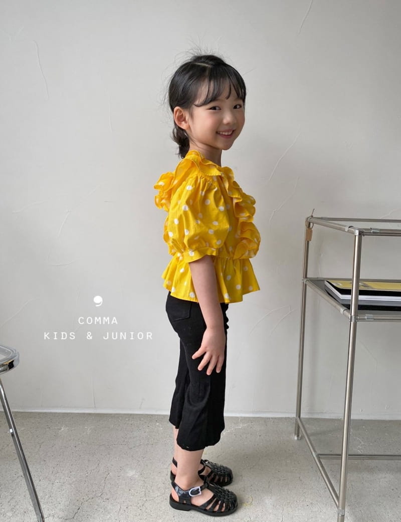 COMMA - Korean Children Fashion - #Kfashion4kids - V Dots Blouse - 8