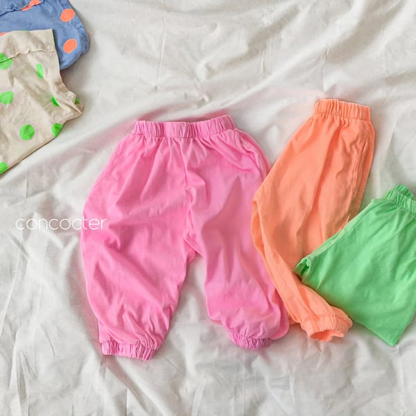 CONCOCTER - Korean Children Fashion - #Kfashion4kids - Sam Sam Neon Jogger Pants