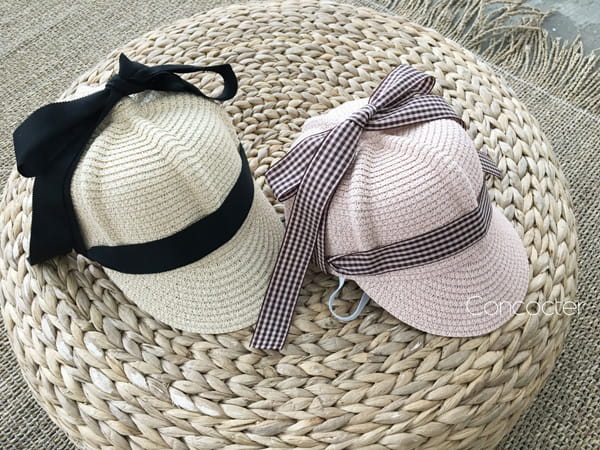 CONCOCTER - Korean Children Fashion - #Kfashion4kids - Ribbon Cap Straw Hat - 10