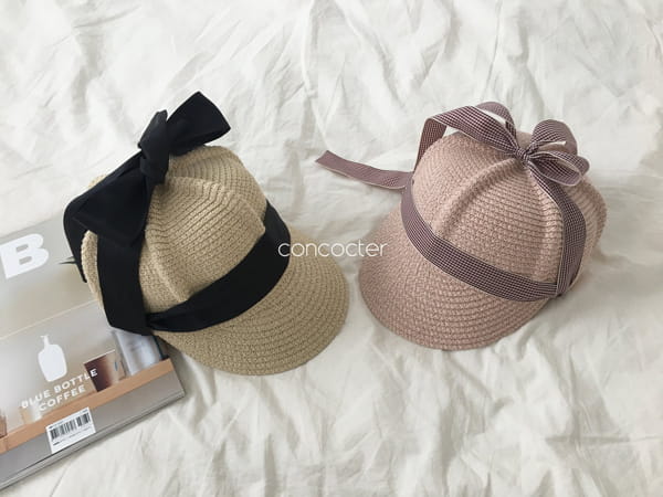 CONCOCTER - Korean Children Fashion - #Kfashion4kids - Ribbon Cap Straw Hat - 11
