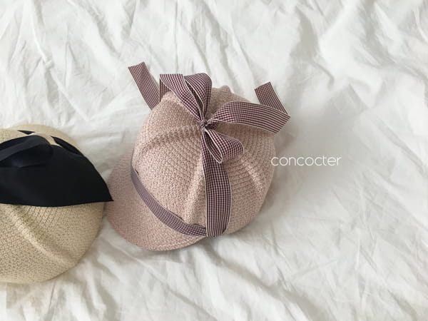 CONCOCTER - Korean Children Fashion - #Kfashion4kids - Ribbon Cap Straw Hat - 3