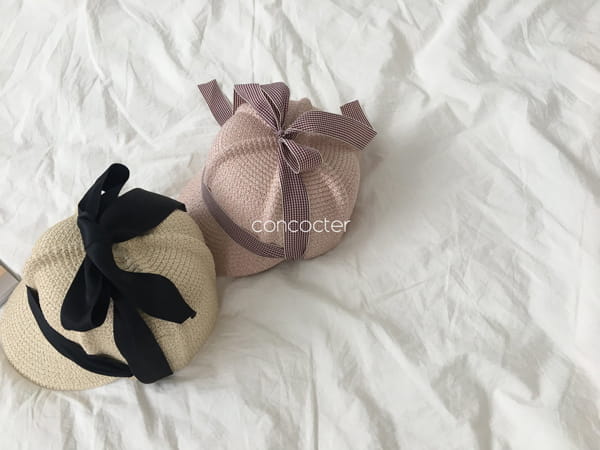 CONCOCTER - Korean Children Fashion - #Kfashion4kids - Ribbon Cap Straw Hat - 4