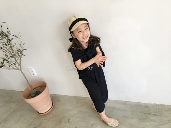 CONCOCTER - Korean Children Fashion - #Kfashion4kids - Ribbon Cap Straw Hat - 5