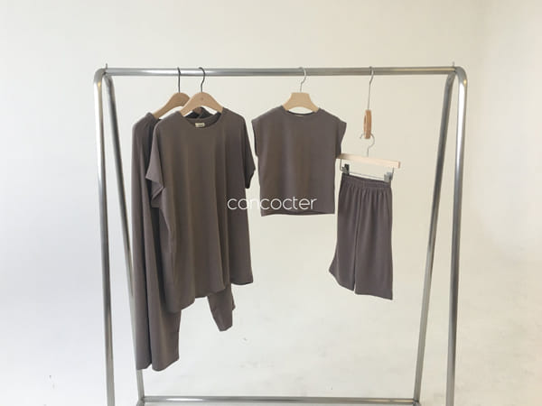 CONCOCTER - Korean Children Fashion - #Kfashion4kids - Cold Noodles Softly Top Bottom Set - 10