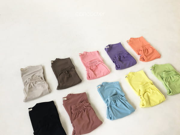 CONCOCTER - Korean Children Fashion - #Kfashion4kids - Cold Noodles Softly Top Bottom Set - 5