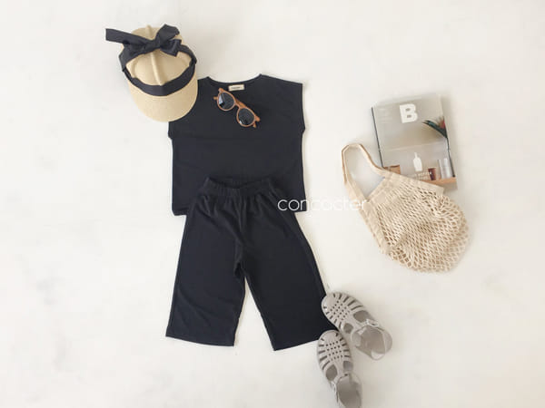 CONCOCTER - Korean Children Fashion - #Kfashion4kids - Cold Noodles Softly Top Bottom Set - 7
