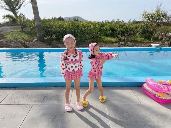 CONCOCTER - Korean Children Fashion - #Kfashion4kids - Strawberry Frill Swimwear - 4