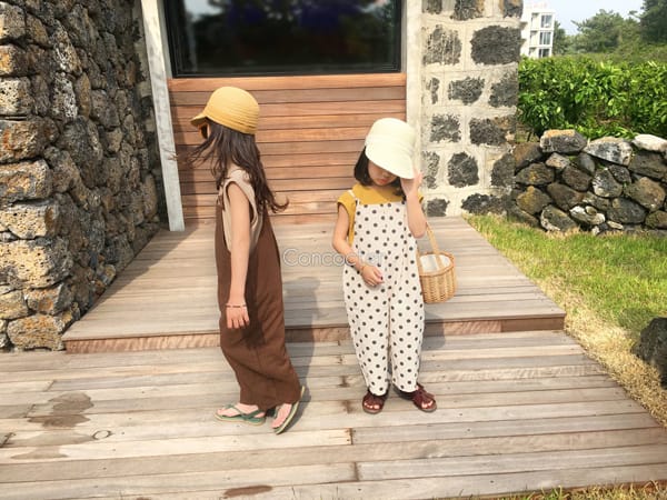 CONCOCTER - Korean Children Fashion - #Kfashion4kids - Your Can My Can Linen Overall - 3