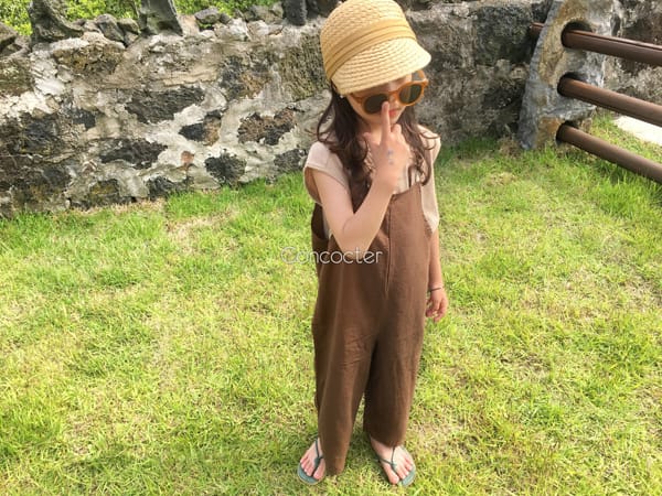CONCOCTER - Korean Children Fashion - #Kfashion4kids - Your Can My Can Linen Overall - 7