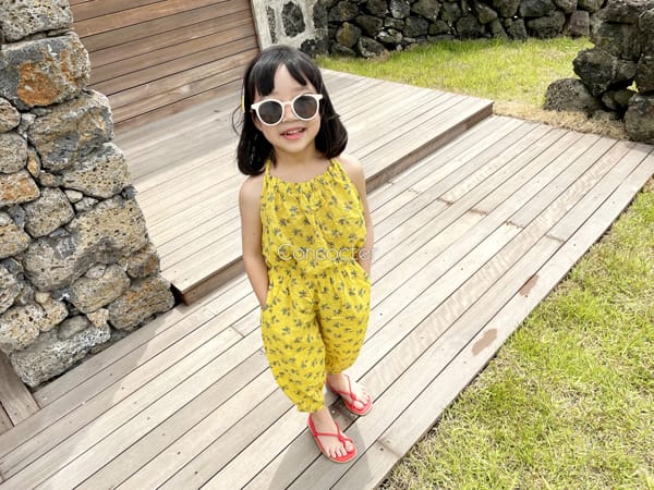 CONCOCTER - Korean Children Fashion - #Kfashion4kids - Bana Bana Halter Neck Top Bottom Set - 2