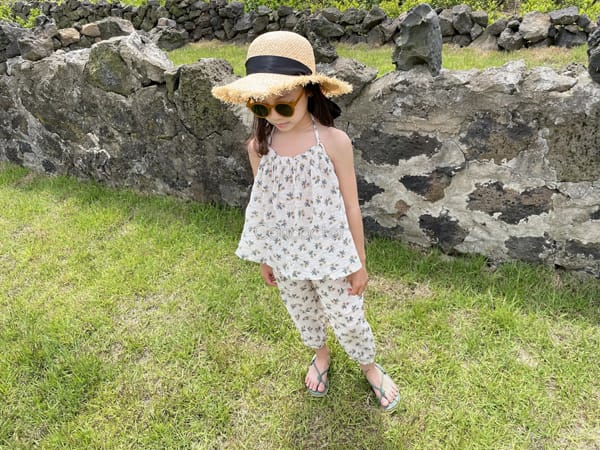 CONCOCTER - Korean Children Fashion - #Kfashion4kids - Bana Bana Halter Neck Top Bottom Set - 6