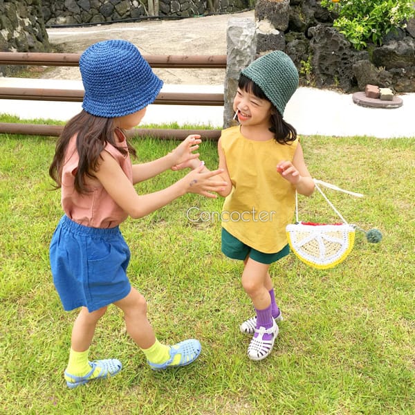 CONCOCTER - Korean Children Fashion - #Kfashion4kids - Simply Linen Sleeveless Top Bottom Set