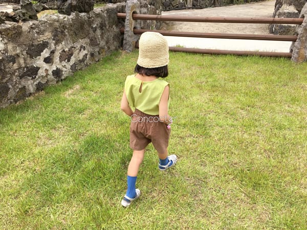 CONCOCTER - Korean Children Fashion - #Kfashion4kids - Simply Linen Sleeveless Top Bottom Set - 6