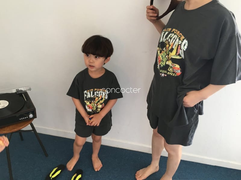 CONCOCTER - Korean Children Fashion - #Kfashion4kids - Air Pos Top Bottom Set - 12