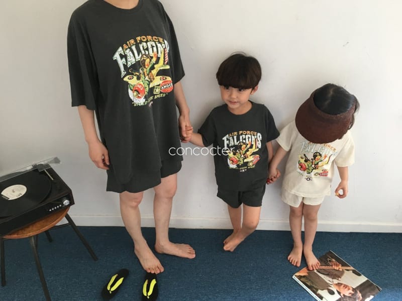 CONCOCTER - Korean Children Fashion - #Kfashion4kids - Air Pos Top Bottom Set - 2