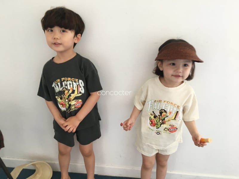 CONCOCTER - Korean Children Fashion - #Kfashion4kids - Air Pos Top Bottom Set - 4