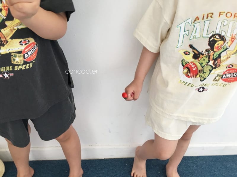 CONCOCTER - Korean Children Fashion - #Kfashion4kids - Air Pos Top Bottom Set - 5