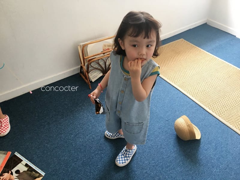 CONCOCTER - Korean Children Fashion - #Kfashion4kids - Pocket Denim Overall - 11