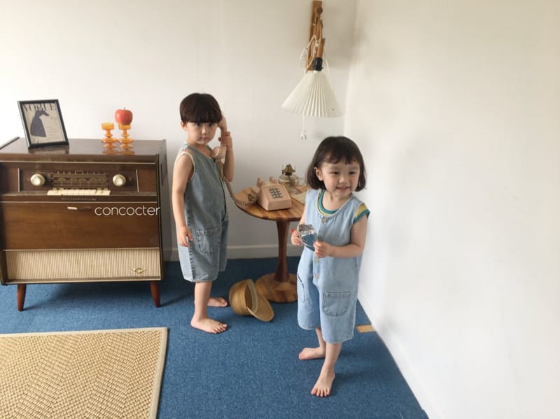 CONCOCTER - Korean Children Fashion - #Kfashion4kids - Pocket Denim Overall - 12