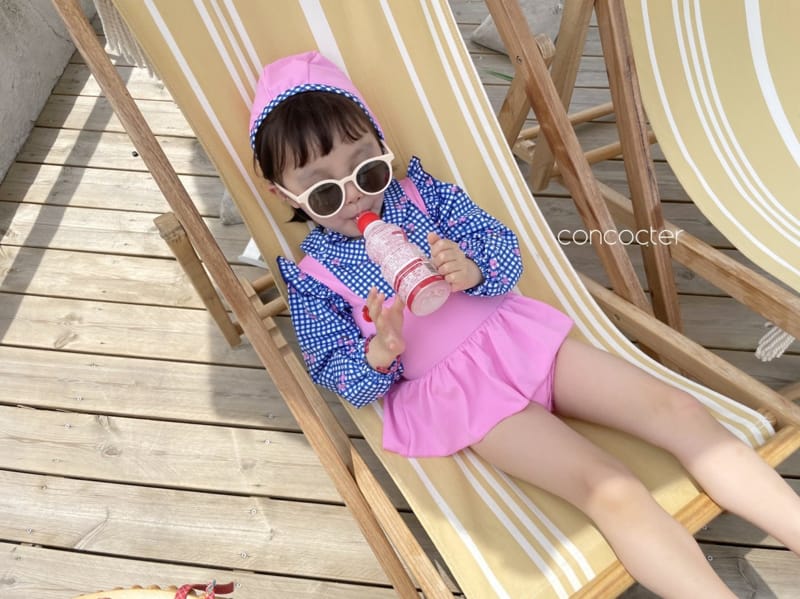 CONCOCTER - Korean Children Fashion - #Kfashion4kids - Bean Button One-piece Swimwear - 12
