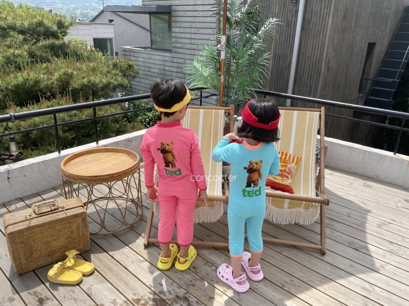 CONCOCTER - Korean Children Fashion - #Kfashion4kids - Bear Cool All in One Rashguard