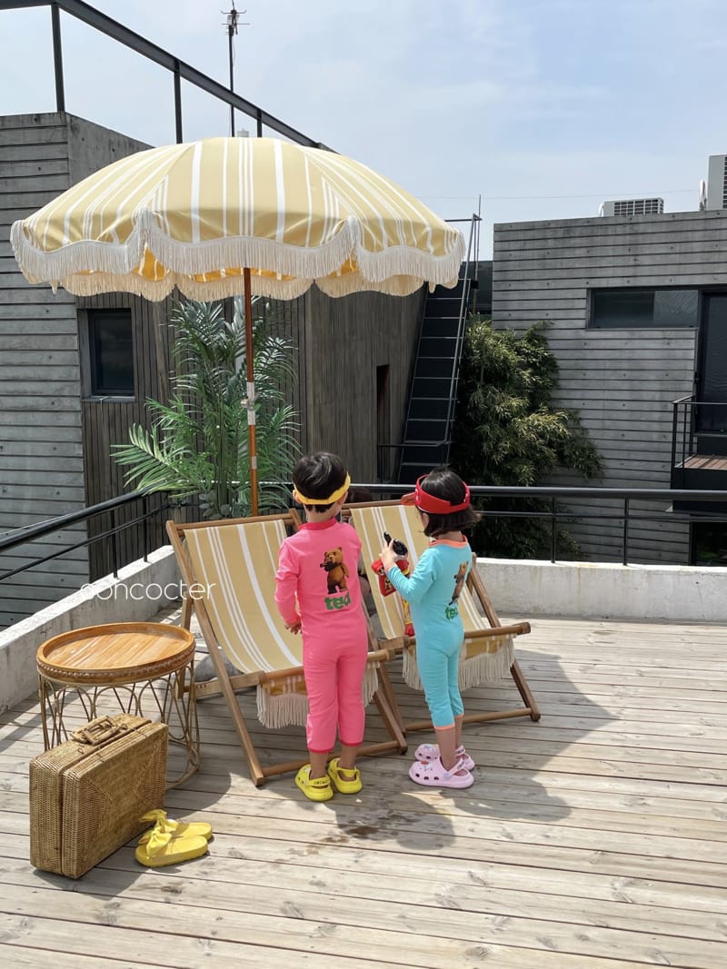 CONCOCTER - Korean Children Fashion - #Kfashion4kids - Bear Cool All in One Rashguard - 11