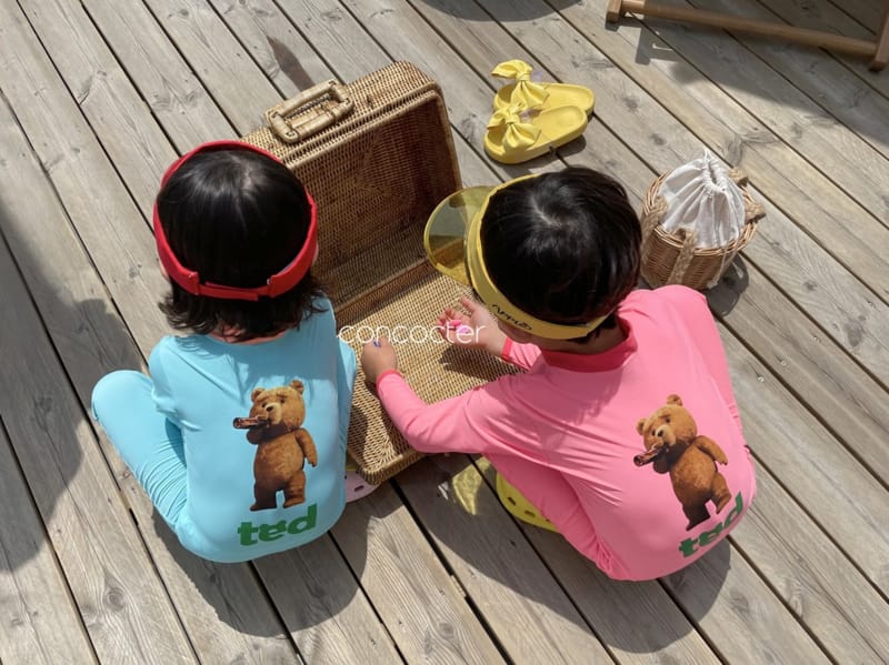 CONCOCTER - Korean Children Fashion - #Kfashion4kids - Bear Cool All in One Rashguard - 4