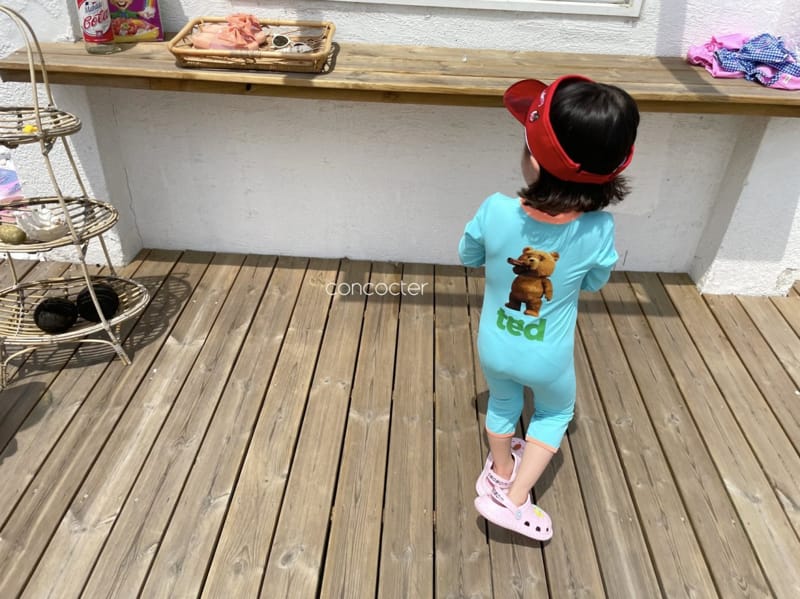 CONCOCTER - Korean Children Fashion - #Kfashion4kids - Bear Cool All in One Rashguard - 7