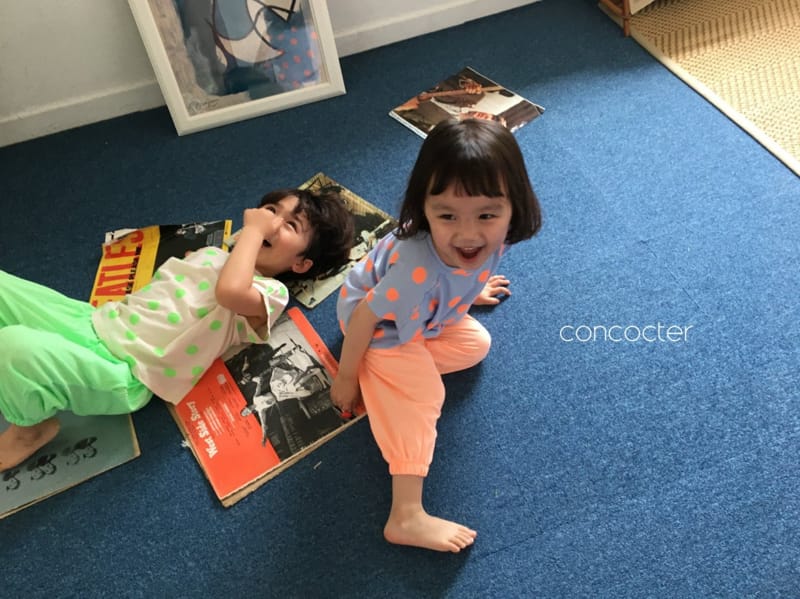 CONCOCTER - Korean Children Fashion - #Kfashion4kids - Three Neon Jogger Pants - 6