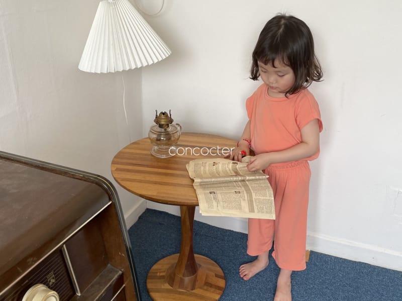 CONCOCTER - Korean Children Fashion - #Kfashion4kids - Cool Noodle Softly Top Bottom Set - 4