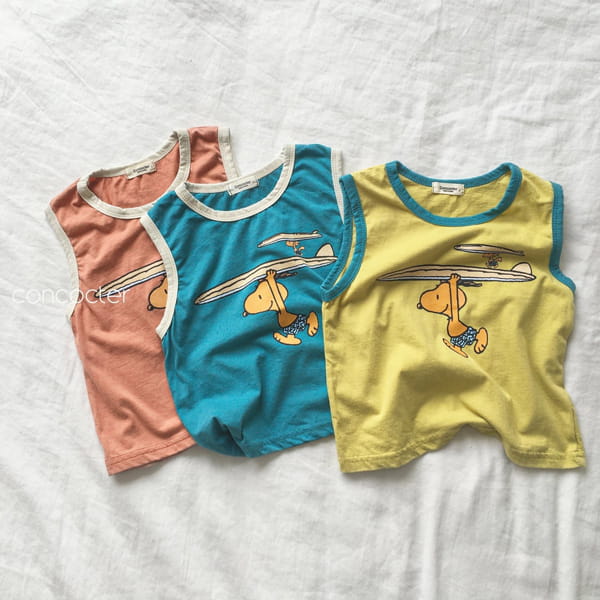 CONCOCTER - Korean Children Fashion - #Kfashion4kids - Color Snoop Sleevelss