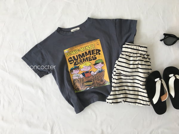 CONCOCTER - Korean Children Fashion - #Kfashion4kids - Melon Stripes Jogger Pants - 7