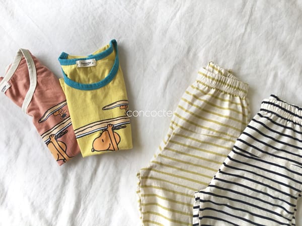 CONCOCTER - Korean Children Fashion - #Kfashion4kids - Melon Stripes Jogger Pants - 9