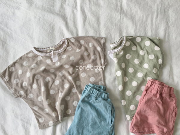 CONCOCTER - Korean Children Fashion - #Kfashion4kids - Dots Top Bootm Set - 5