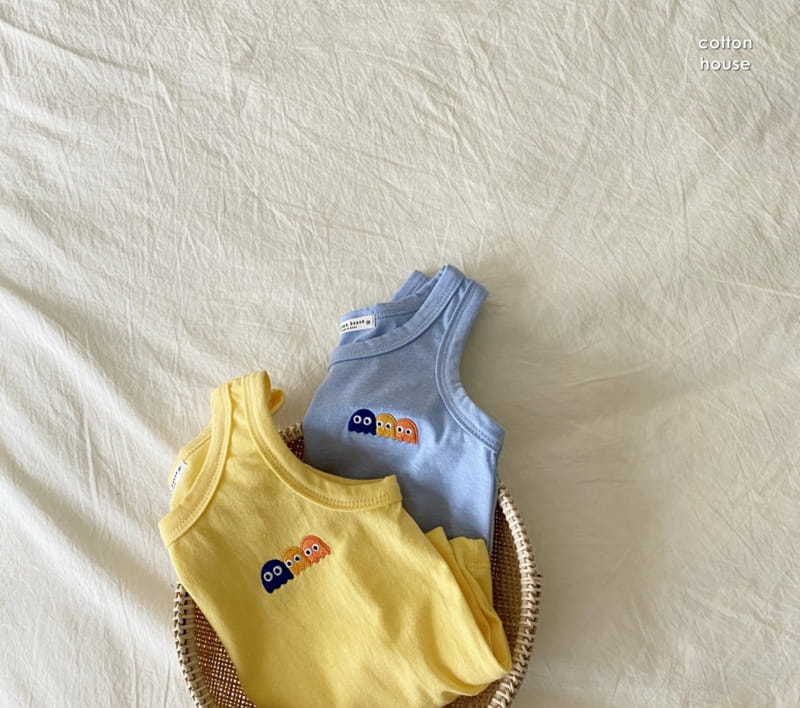 COTTON HOUSE - Korean Children Fashion - #Kfashion4kids - Pack Embroidery Sleeveless - 2