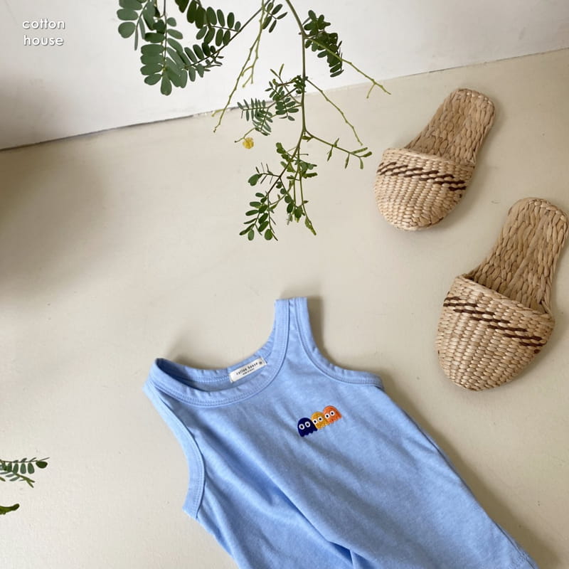 COTTON HOUSE - Korean Children Fashion - #Kfashion4kids - Pack Embroidery Sleeveless - 4