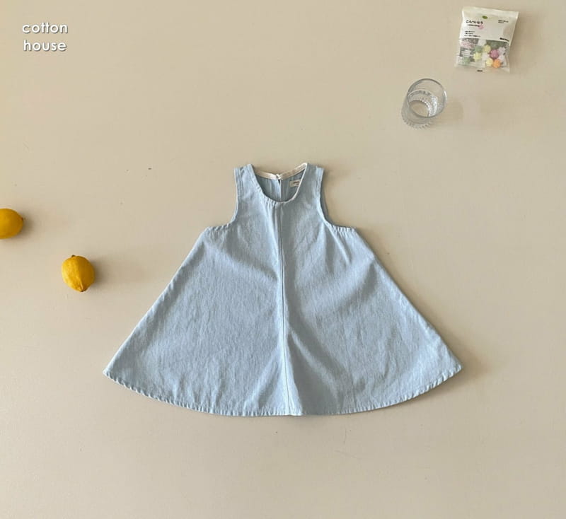 COTTON HOUSE - Korean Children Fashion - #Kfashion4kids - Denim Mini One-piece - 11